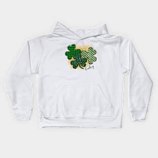 St. Patrick's Day Lucky Heart Kids Hoodie